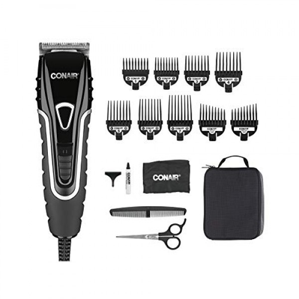 Conair Barbershop Series No-Slip Grip 20-piece Hair Clipper : Beauty & Personal Care