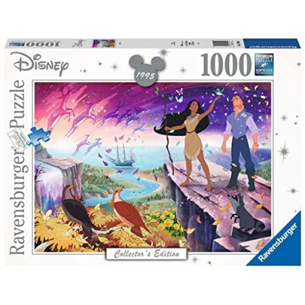 Ravensburger 17290 디즈니 컬렉터 에디션 포카혼타스 1000피스 직소 퍼즐 성인 및 어린이 12세 이상, 여러 가지 색상