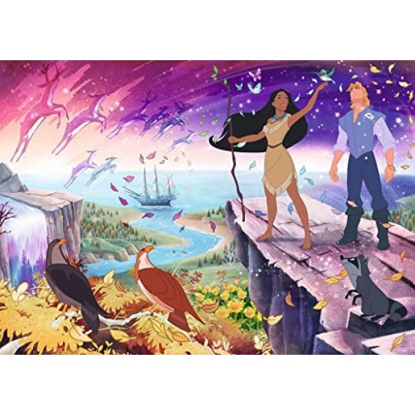 Ravensburger 17290 디즈니 컬렉터 에디션 포카혼타스 1000피스 직소 퍼즐 성인 및 어린이 12세 이상, 여러 가지 색상