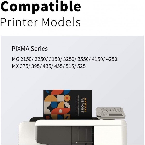 LEMEROUtrust PG-540XL CL-541XL Pixma TS5150 MG4250 MX455 MG3150 MG3250 MG3550 MG4150 MG4250 MX375 MX395551MX435 프린터와 호환되는 재생산 잉크 카트리지
