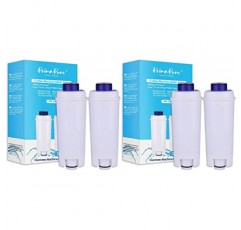 DeLonghi DLSC002, DLS C002, SER3017, 5513292811, ESAM, ECAM, ETAM 시리즈용 4팩 PrimaPure 커피 에스프레소 머신 워터 필터 교체