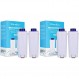DeLonghi DLSC002, DLS C002, SER3017, 5513292811, ESAM, ECAM, ETAM 시리즈용 4팩 PrimaPure 커피 에스프레소 머신 워터 필터 교체