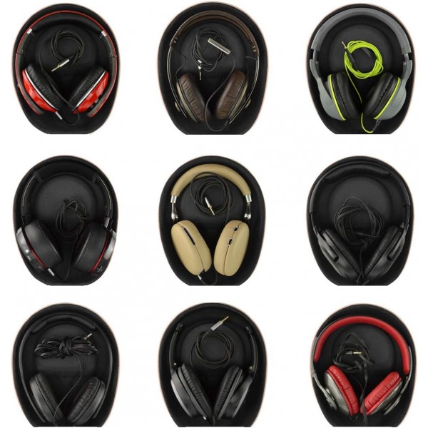 HD598CS, ATH M50x, Sony XB900, Beats Studio 등을 위한 Geekria 케이스 헤드폰, 헤드셋 케이스용 보호 케이스, 하드 운반 케이스 레드