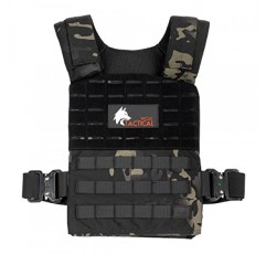 WOLF TACTICAL 남성용 퀵 릴리스 가중 조끼 운동 조끼, 근력 훈련 무게 조끼 가중 조끼 남성용