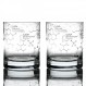 Greenline Goods 위스키 잔 - 10온스 텀블러 선물 세트 – 위스키 잔의 과학(2개 세트) 위스키 화학 분자가 새겨져 있음 | 구식 바위 유리