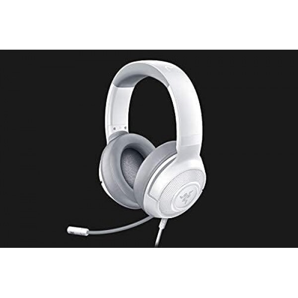 Razer Kraken X Mercury - 게임용 헤드셋(PC, Mac, Xbox One, PS4 및 Switch용 초경량 게임용 헤드폰, 헤드밴드 패딩, 7.1 서라운드 사운드) 화이트