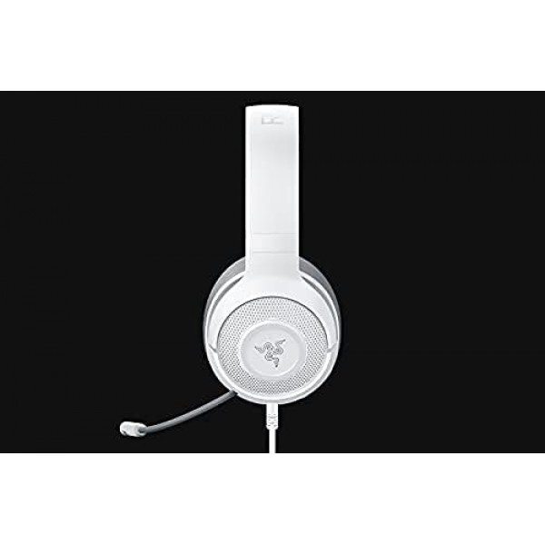 Razer Kraken X Mercury - 게임용 헤드셋(PC, Mac, Xbox One, PS4 및 Switch용 초경량 게임용 헤드폰, 헤드밴드 패딩, 7.1 서라운드 사운드) 화이트