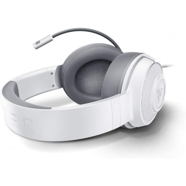 Razer Kraken X Mercury - 게임용 헤드셋(PC, Mac, Xbox One, PS4 및 Switch용 초경량 게임용 헤드폰, 헤드밴드 패딩, 7.1 서라운드 사운드) 화이트