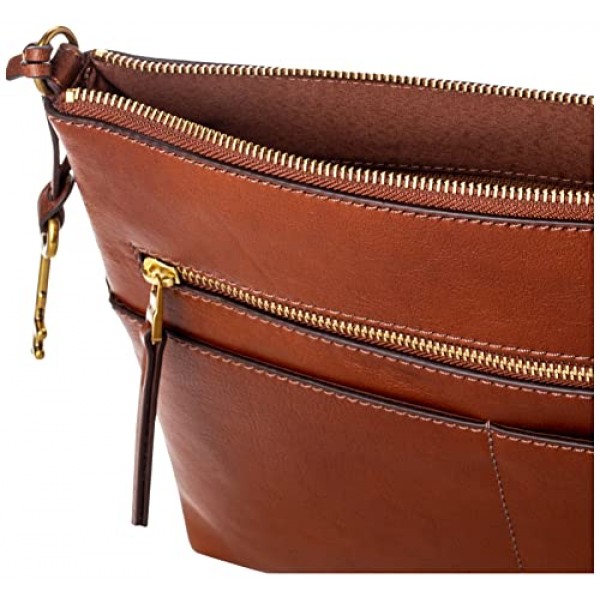 Fossil 여성용 피오나 크로스바디, 30.1752 cm x 6.985 cm x 25.0952 cm 브라운