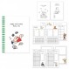 Monolike Happy and Lucky 4개월 학습 플래너, 독서 - 학업 플래너, 주간 및 월간 플래너, 학습 계획
