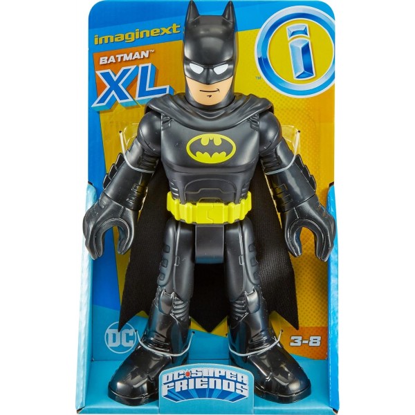 Fisher-Price Imaginext GPT42 - DC 슈퍼 프렌즈 배트맨 XL 엑스트라 라지 피규어(3-8세 어린이용 천 케이프 장난감 포함)