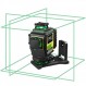 Firecore 4 x 360 레이저 레벨 셀프 레벨링 프로, 16라인 4D 녹색 십자선 타일링 바닥 레이저 도구(LCD 화면 포함), 3가지 밝기 조정/펄스 모드 - 충전식 배터리 및 원격 제어(F9