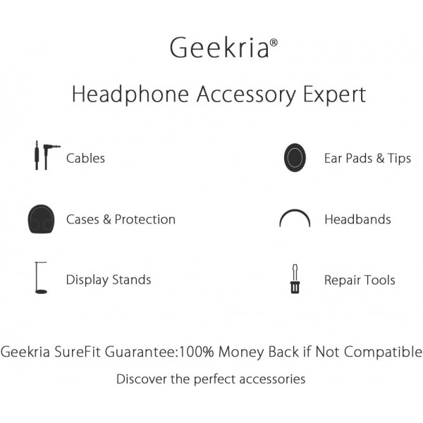 중형 헤드폰, Beats EP, Momentum 등을 위한 Geekria 가방 헤드폰, 헤드셋 케이스용 보호 가방, 하드 휴대용 케이스 골드
