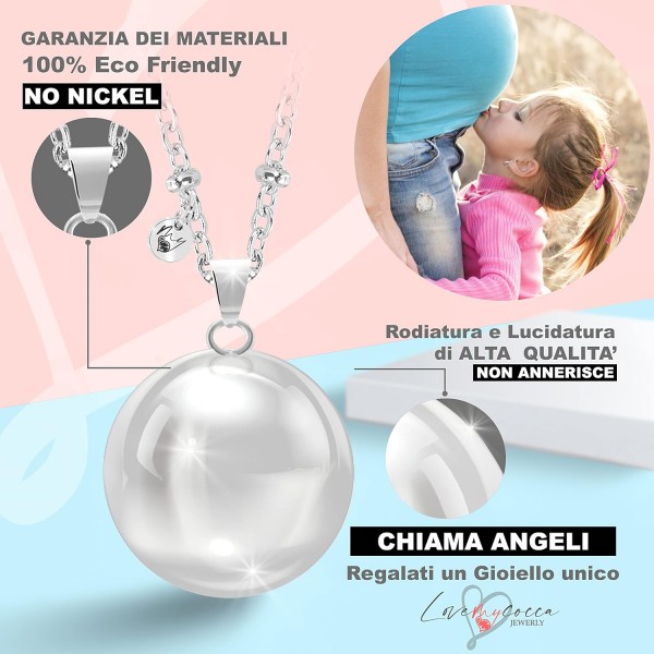 Lovemycocca Call Pregnancy Angels, 미래의 엄마를 위한 임산부 목걸이, 천사의 부름, 특별한 친구 선물 아이디어에 적합