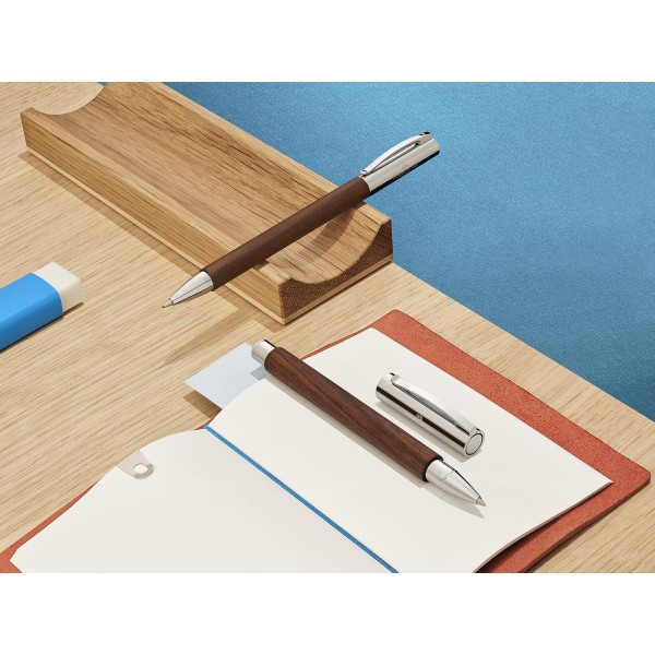 Faber-Castell 148580 - 만년필 Ambition 호두, 펜촉 너비 M, 선물 상자 및 변환기 포함