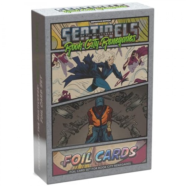 게임보다 뛰어남: 다중우주의 감시자: Definitive Edition - Rook City Renegades Foil Pack 2 - 슈퍼 히어로 보드 게임 액세서리