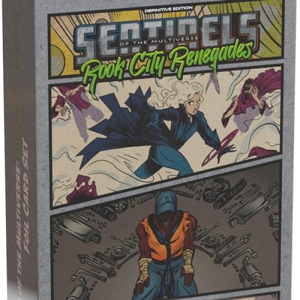 게임보다 뛰어남: 다중우주의 감시자: Definitive Edition - Rook City Renegades Foil Pack 2 - 슈퍼 히어로 보드 게임 액세서리