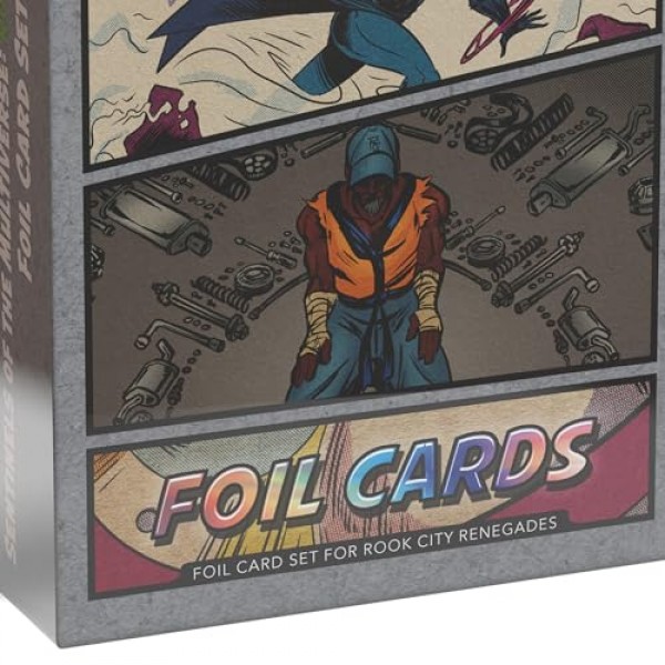 게임보다 뛰어남: 다중우주의 감시자: Definitive Edition - Rook City Renegades Foil Pack 2 - 슈퍼 히어로 보드 게임 액세서리