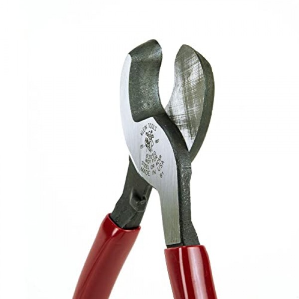 Klein Tools 63050 케이블 커터, 미국산, 알루미늄, 구리 및 통신 케이블용 고강도 커터