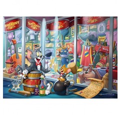 Ravensburger Tom & Jerry: 명예의 전당 성인을 위한 1000피스 직소 퍼즐 - 16925 - 모든 조각은 독특하며 소프트클릭 기술로 조각이 완벽하게 맞습니다.