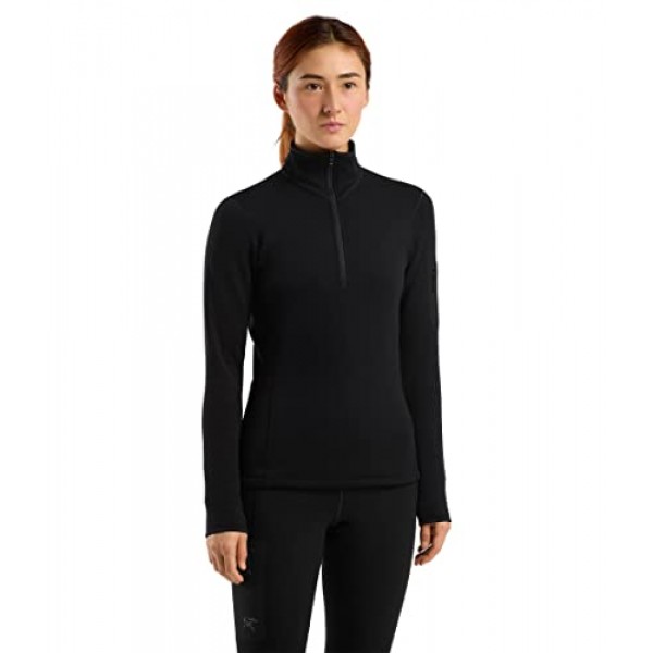 Arc'teryx Rho 헤비급 지퍼 넥 여성 | 따뜻한 Polartec 스트레치 플리스 베이스 레이어