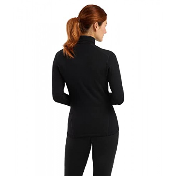 Arc'teryx Rho 헤비급 지퍼 넥 여성 | 따뜻한 Polartec 스트레치 플리스 베이스 레이어