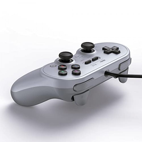 스위치, Windows, Steam Deck 및 Raspberry Pi(그레이 에디션)용 8BitDo Pro 2 유선 컨트롤러
