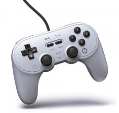 스위치, Windows, Steam Deck 및 Raspberry Pi(그레이 에디션)용 8BitDo Pro 2 유선 컨트롤러