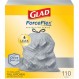 Glad ForceFlex Protection 시리즈 키가 큰 주방용 조임끈 쓰레기 봉투, 13갤런, 110개