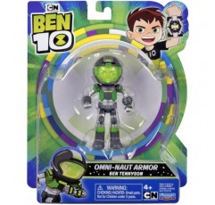 Ben 10 Omni-Naut Armor Ben Figure Base Assortment Ben Tennyson 및 Alien Ages 4+ BEN70A00 귀중한 게임을 포함하여 수집할 6가지 모델