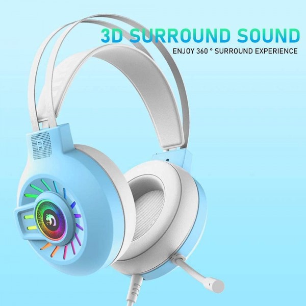 4 in 1 게임용 키보드 및 마우스 세트 68키 RGB 크로마 백라이트 기계식 키보드 6400 DPI 마우스 게임용 헤드셋 PS4/스위치/Xbox One-파란색 스위치 파란색/파란색 스위치와 호