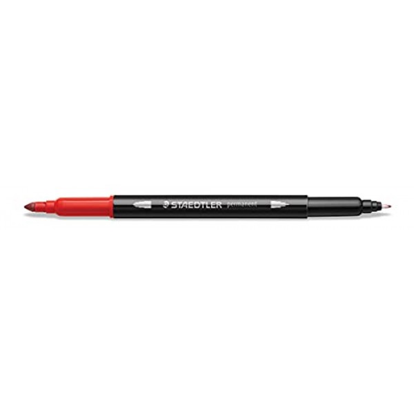 Staedtler 더블 엔드 영구 펜, 미세 및 초미세, 18색, 3187 TB18
