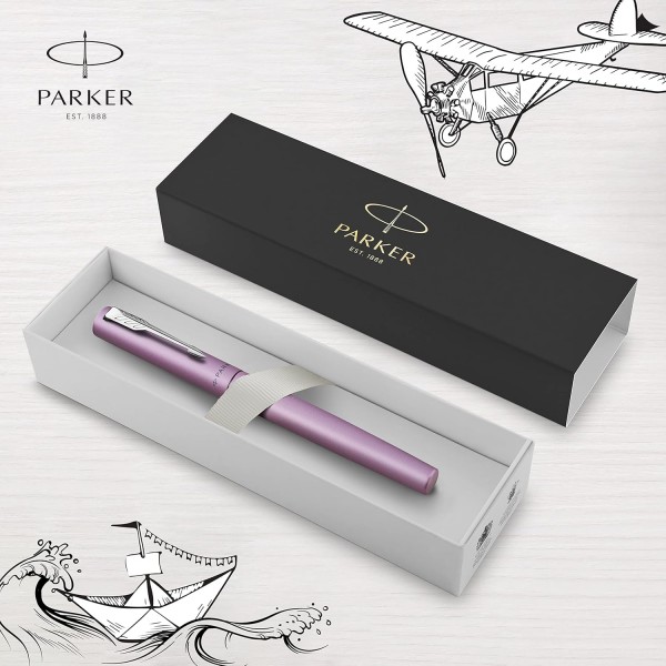 PARKER 만년필 Vector XL Matte Lilac M Blue 펜촉 사이즈 M 라일락