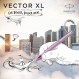 PARKER 만년필 Vector XL Matte Lilac M Blue 펜촉 사이즈 M 라일락