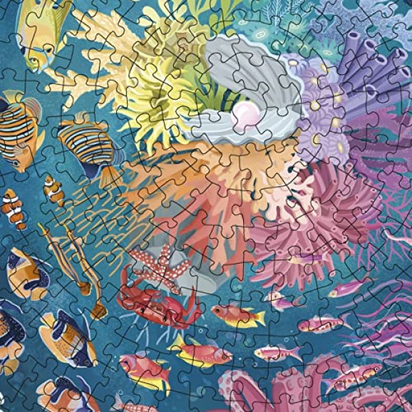 Ravensburger Circle of Colors: Ocean 성인을 위한 500피스 원형 직소 퍼즐 - 17170 - 모든 조각은 독특하며 Softclick 기술로 조각이 완벽하게 맞습니다.