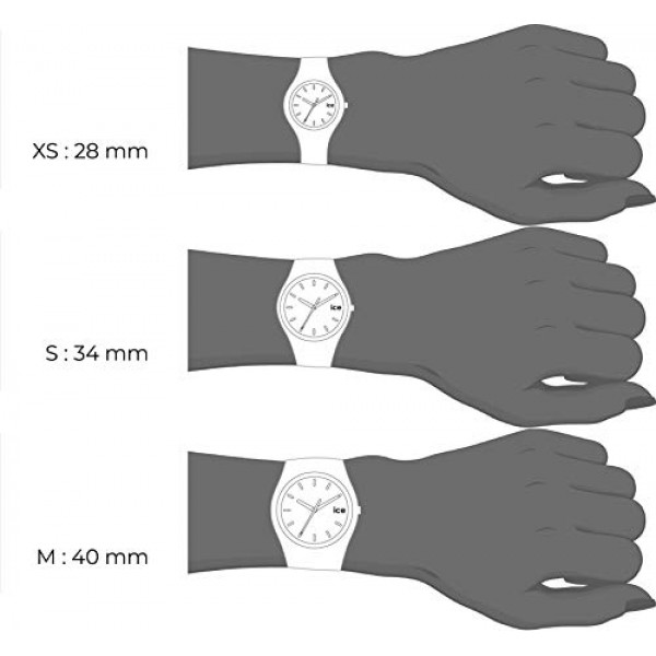 Ice-Watch - ICE sunset Turquoise - 실리콘 스트랩이 포함된 화이트 여성용 시계 - 015745(소형)