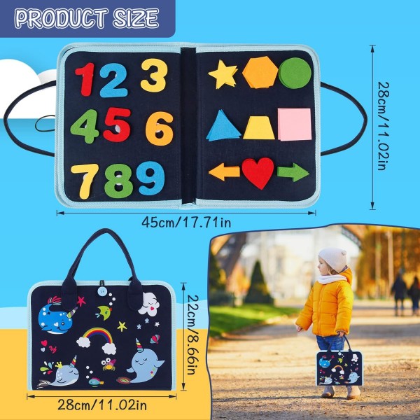 유아용 XiYee Busy Board 4 레이어 활동 보드 Montessori Toy Baby from 3 4 Years Girl Boy 학습 기본 기술