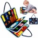 유아용 XiYee Busy Board 4 레이어 활동 보드 Montessori Toy Baby from 3 4 Years Girl Boy 학습 기본 기술