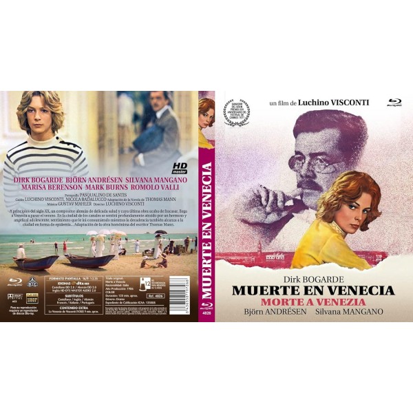 Death in Venice/Morte a Venezia/Death in Venice 1971 Blu-Ray EU 가져오기(독일어/독일어 자막 포함)