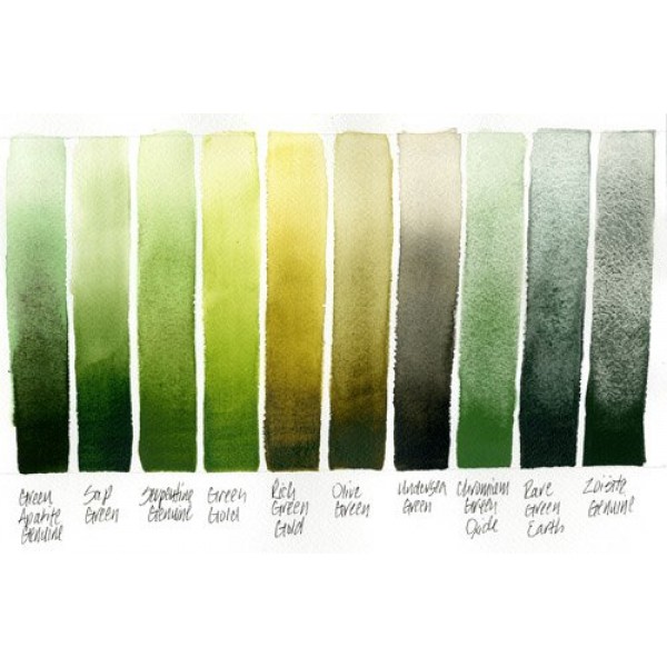 DANIEL SMITH 284600197 엑스트라 파인 수채화 15ml 페인트 튜브, 녹색 인회석 정품, 0.5 Fl Oz (1 팩)