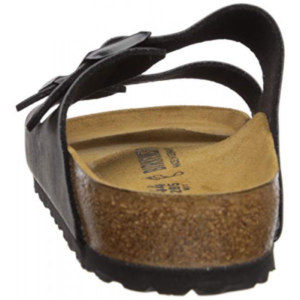 Birkenstock 남녀공용 애리조나 샌들, 블랙 Birko-Flor, 45 M EU