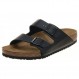 Birkenstock 남녀공용 애리조나 샌들, 블랙 Birko-Flor, 45 M EU