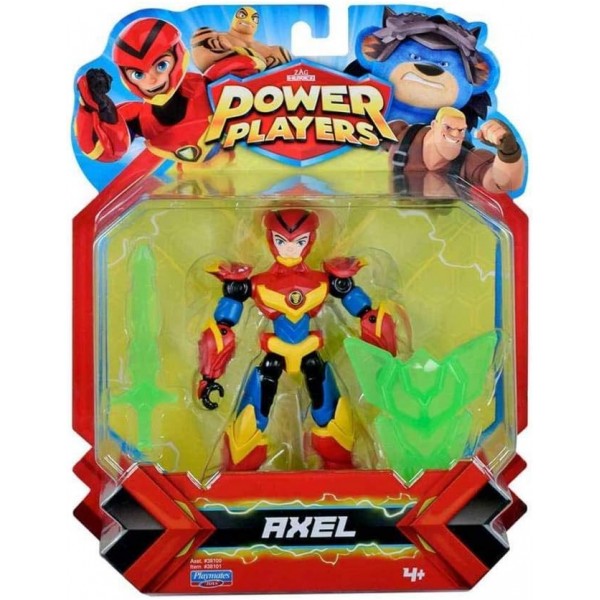 POWER PLAYERS, 관절 그림 12cm, 축, 관절 10개 지점 및 액세서리, 4세 이상 어린이용 장난감, PWW013