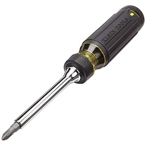 Klein Tools 32305 멀티 비트 래칫 드라이버 및 32307 멀티 비트 변조 방지 드라이버, Torx, Hex, Torq 및 스패너 비트가 포함된 27-in-1 도구(1/4인치 너트 드라이버 포함)