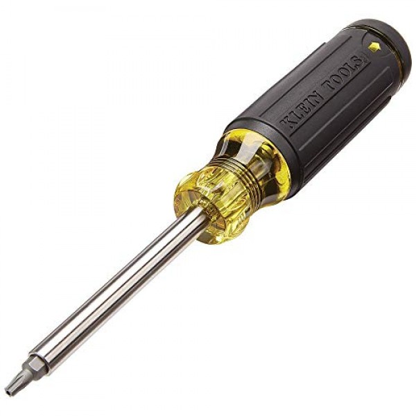 Klein Tools 32305 멀티 비트 래칫 드라이버 및 32307 멀티 비트 변조 방지 드라이버, Torx, Hex, Torq 및 스패너 비트가 포함된 27-in-1 도구(1/4인치 너트 드라이버 포함)