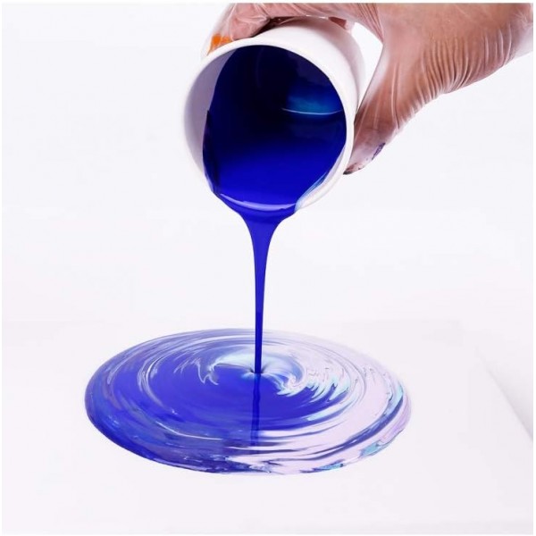 Mont Marte Pouring Set Ethereal - 4개 x 60ml - 아크릴 푸어링 - 푸어링 미디엄과 미리 혼합된 프리미엄 아크릴 페인트