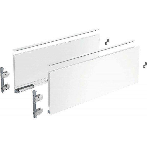 Hettich 서랍 측면 AvanTech YOU 세트, 높이 187mm, NL 600mm, 화이트, 좌우