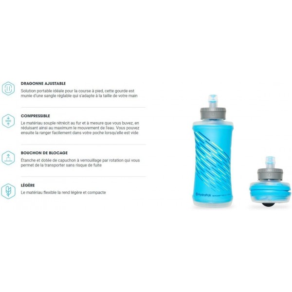 KATADYN HYDR 유연한 병 SKYFLASK 500ml 파란색, Malibu Blue 500ml Malibu Blue