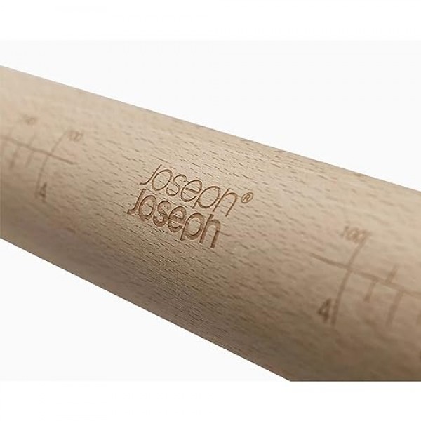 Joseph Joseph PrecisionPin 베이킹 조절형 롤링 핀 - 완벽한 베이킹 결과를 위한 일관되고 균일한 반죽 두께, 다양한 색상