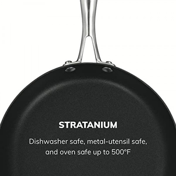 Scanpan Pro IQ 9.5인치 프라이팬 - 사용하기 쉬운 붙지 않는 조리기구 - 식기세척기, 금속 기구 및 오븐 안전 - 덴마크에서 직접 제작